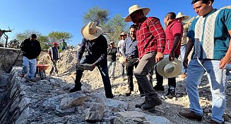 Javier Aquino lidera jornada de reforestación y obra comunitaria en Puebla