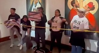 Protesta católica contra la exhibición ‘La venida del señor’