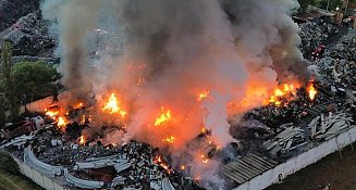 Incendio en Xonacatlán sigue activo tras 48 horas y afecta la calidad del aire