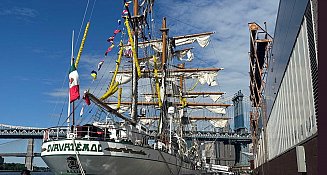 Marina tiene hipótesis sobre accidente del Buque Cuauhtémoc en Nueva York