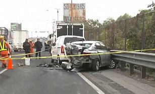 Trágica carambola en la autopista México-Pachuca deja un muerto