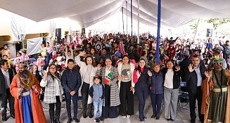 Viven la magia de los Reyes Magos niñas y niños de San Andrés Cholula