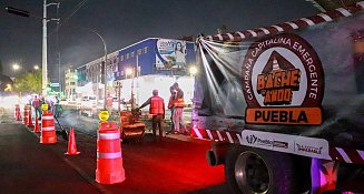 Pepe Chedraui supervisa programa emergente de bacheo en Puebla para mejorar la movilidad