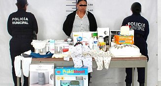 Detiene Policía de San Andrés Cholula a presunta responsable de robo a comercio 