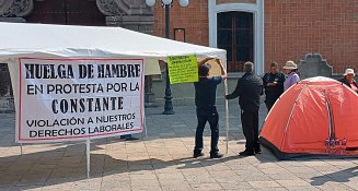 Ex trabajadores del ITST inician huelga de hambre en Tlaxcala