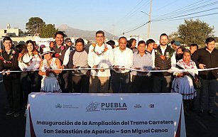 Gobierno de Puebla inaugura ampliación vial: inversión de 85.26 MDP