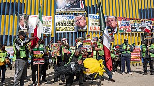 Migrantes en Tijuana rechazan políticas antimigrantes de Donald Trump