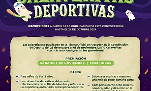 Invita Ayuntamiento de Huamantla al Concurso de Calaveritas Deportivas