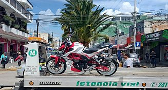 Va Apizaco contra motociclistas; en respuesta exigen servicios públicos y bacheo