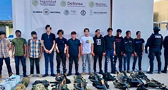 Detención de 12 integrantes de La Chapiza en Culiacán