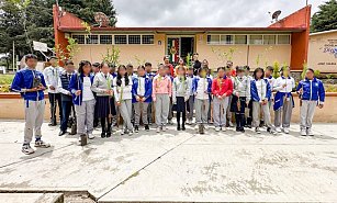 Huamantla planta más de 300 árboles en escuelas para un futuro sostenible