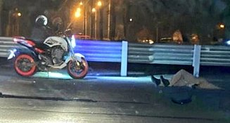 Motociclista derrapa gravemente en la México-Puebla por obras no señalizadas