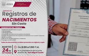 Registros de nacimiento gratuitos en Atlixco: ¡Aprovecha esta jornada!