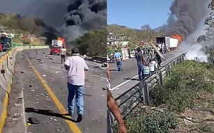 Incendio en la autopista Puebla-Veracruz bloquea el tramo Acatzingo-Ciudad Mendoza