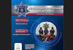 Robo de motocicleta alertado por llamada al 911