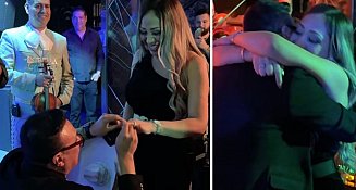 "Brincos Dieras" sorprende a su pareja con una emotiva pedida de mano