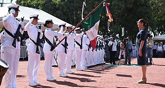 Claudia Sheinbaum inaugura nuevo puerto en Manzanillo y honra a la Armada de México