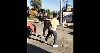 Choque en Av. Las Torres, Amalucan: conductores alcoholizados y pelea