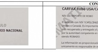 Detectan camioneta robada en Texas y emplacada en varios estados