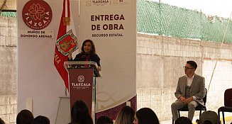 Lorena Cuéllar denuncia desvíos y destaca obras públicas en Tlaxcala