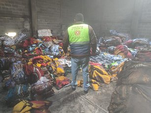 Incendio en bodega textil de Contla: controlado sin víctimas, solo daños materiales