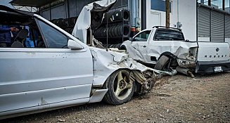 Accidente en Tulancingo: menor choca camioneta estacionada sin heridos