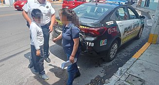 Localizan a niño extraviado gracias a la rápida acción de la policía en Tlaxcala