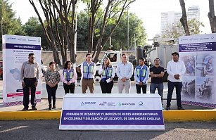 Refuerza San Andrés Cholula el mantenimiento hidrosanitario