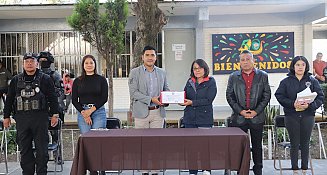 Activan Buzón Rojo en la secundaria “Moisés Sáenz” para promover aulas seguras en San Pedro Cholula