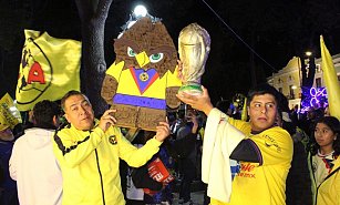 ¡Euforia Azulcrema! Aficionados del América celebran el tricampeonato en Tlaxcala