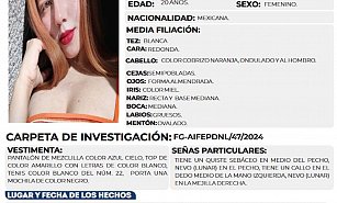 Ayuda a localizar a Zoe Daley, desaparecida en Apizaco: tu apoyo es vital