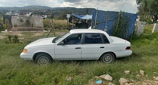 Recuperan vehículo robado en San Hipólito Chimalpa, Tlaxcala