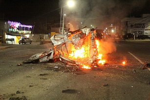 Explosión en Acuitlapilco: Protesta y clamor por justicia y seguridad vial