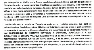 Por contener elementos españoles, piden modificar el escudo de Tlaxcala