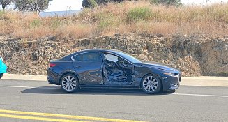 Imprudente maniobra provoca choque en la autopista Tlaxcala-Puebla; cuatro lesionados en Metepec