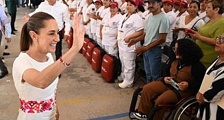Claudia Sheinbaum encabeza Asamblea de Salud Casa por Casa en SLP