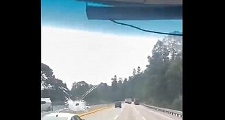 Trailero resulta herido en intento de asalto en la autopista México-Puebla