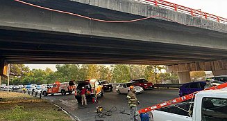 Accidente en Puente Constituyentes: Dos personas heridas tras caída de vehículo