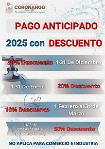 Presenta Coronango promoción por pago anticipado del predial 2025