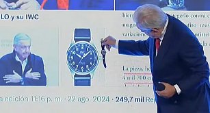 AMLO desmiente usar reloj de lujo y aclara su costo en conferencia de prensa