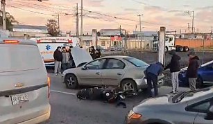 Motociclista borracho provoca caos vial en la federal Atlixco: ¿Qué pasó?