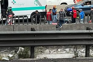 Trágico accidente en la autopista México-Puebla deja a una motociclista sin vida