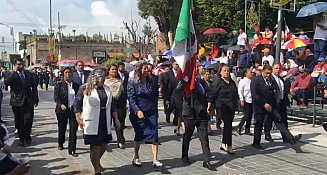 Desfile cívico en San Andrés Cholula transcurre sin novedad y con gran participación ciudadana