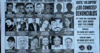 Volantes en Sinaloa llaman a denunciar a "Los Chapitos" y funcionarios públicos