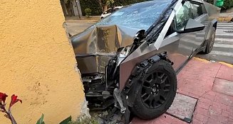 Accidente de Tesla Cybertruck deja daños en vivienda de Miguel Hidalgo