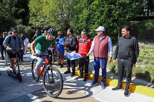 Rehabilitan ciclopistas en Puebla para promover deporte y convivencia