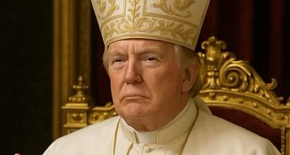 Trump genera polémica al publicarse como papa con imagen hecha por IA