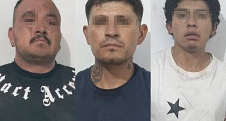 Detienen a tres hombres por robo a transporte de carga y portación ilegal de arma en Cualquiera