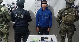 Detienen a presunto integrante de “Los Sapos” en Texmelucan