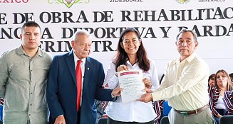 Ariadna Ayala impulsa mejoras en secundaria con obras educativas clave